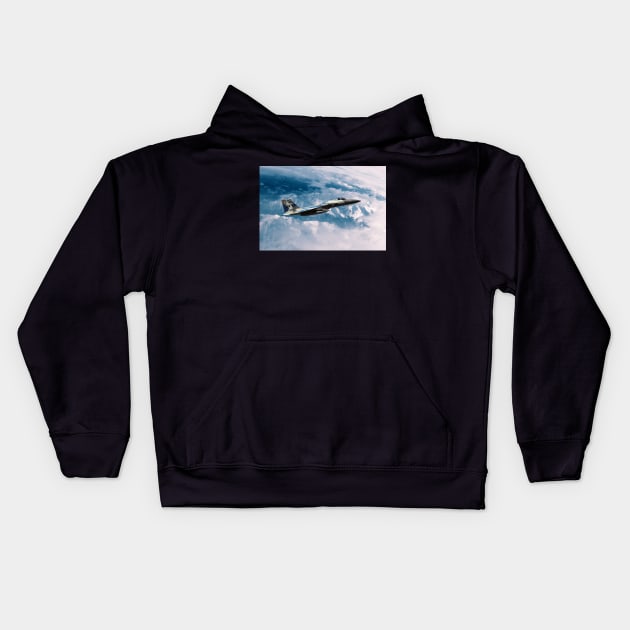 F15 Eagle Agressor Kids Hoodie by aviationart